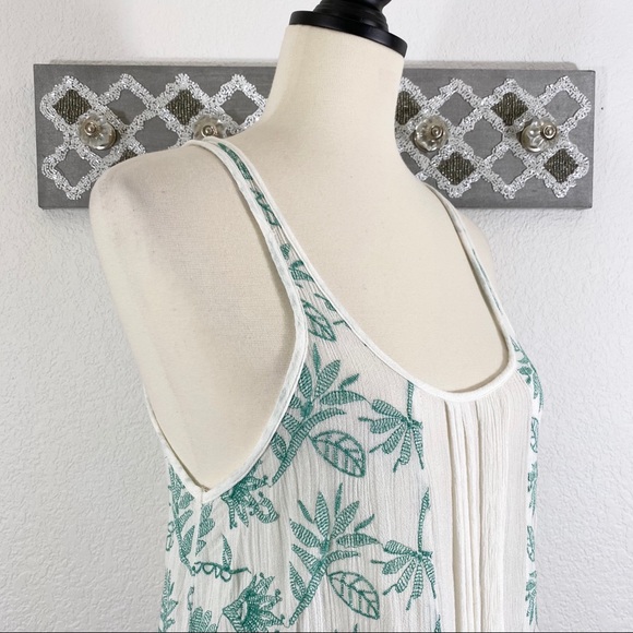 Anthro Lilka Gauzy Tank Top Boho Layered, Size M - Picture 6 of 10